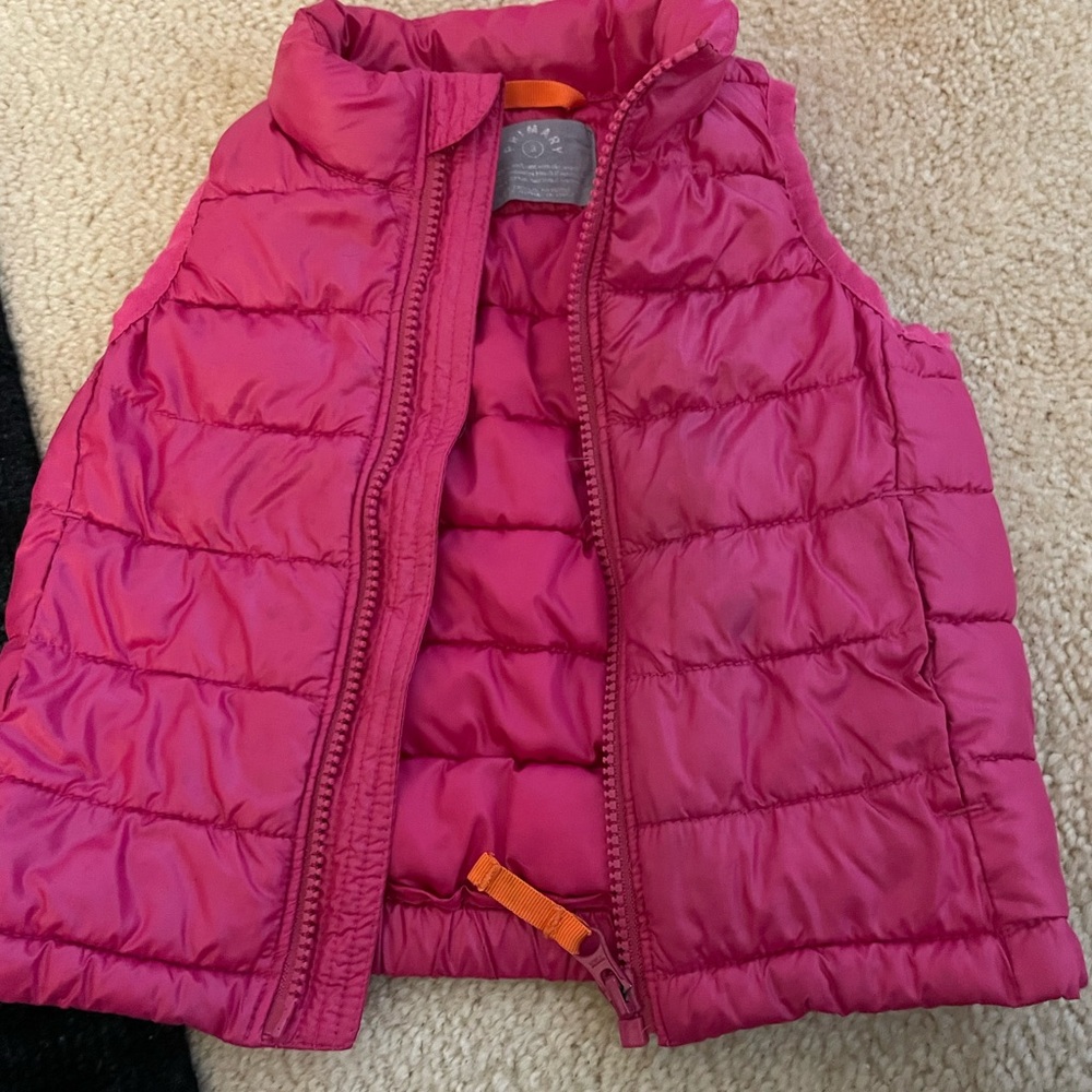 Primary Pink Puffer Vest